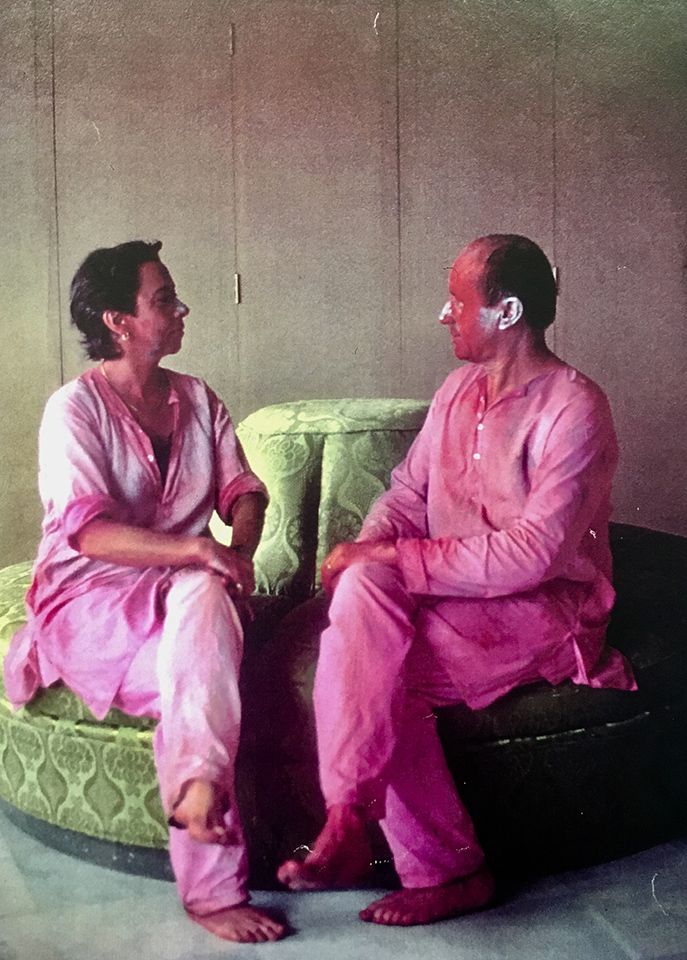 Anne Garde et Jean Louis Dumas-Hermès . Holi Festival. Jodhpur. 1993